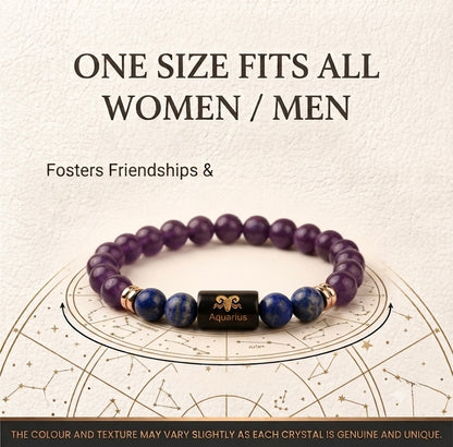 Aquarius/ kumbh rashi zodiac bracelet