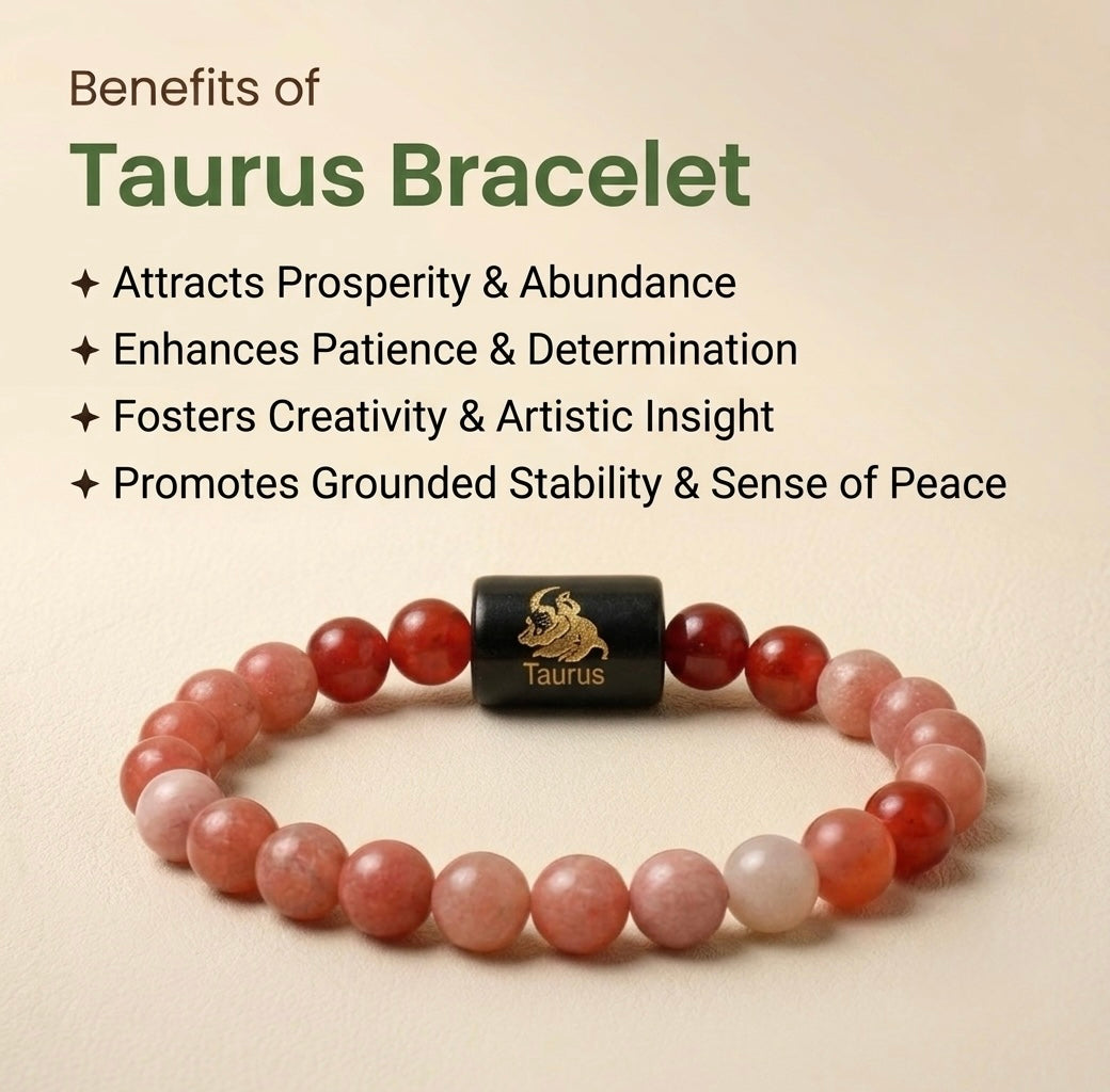 Taurus/vrishabh zodiac rashi bracelet