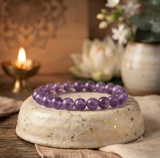 amethyst bracelet - stress relief , better sleep