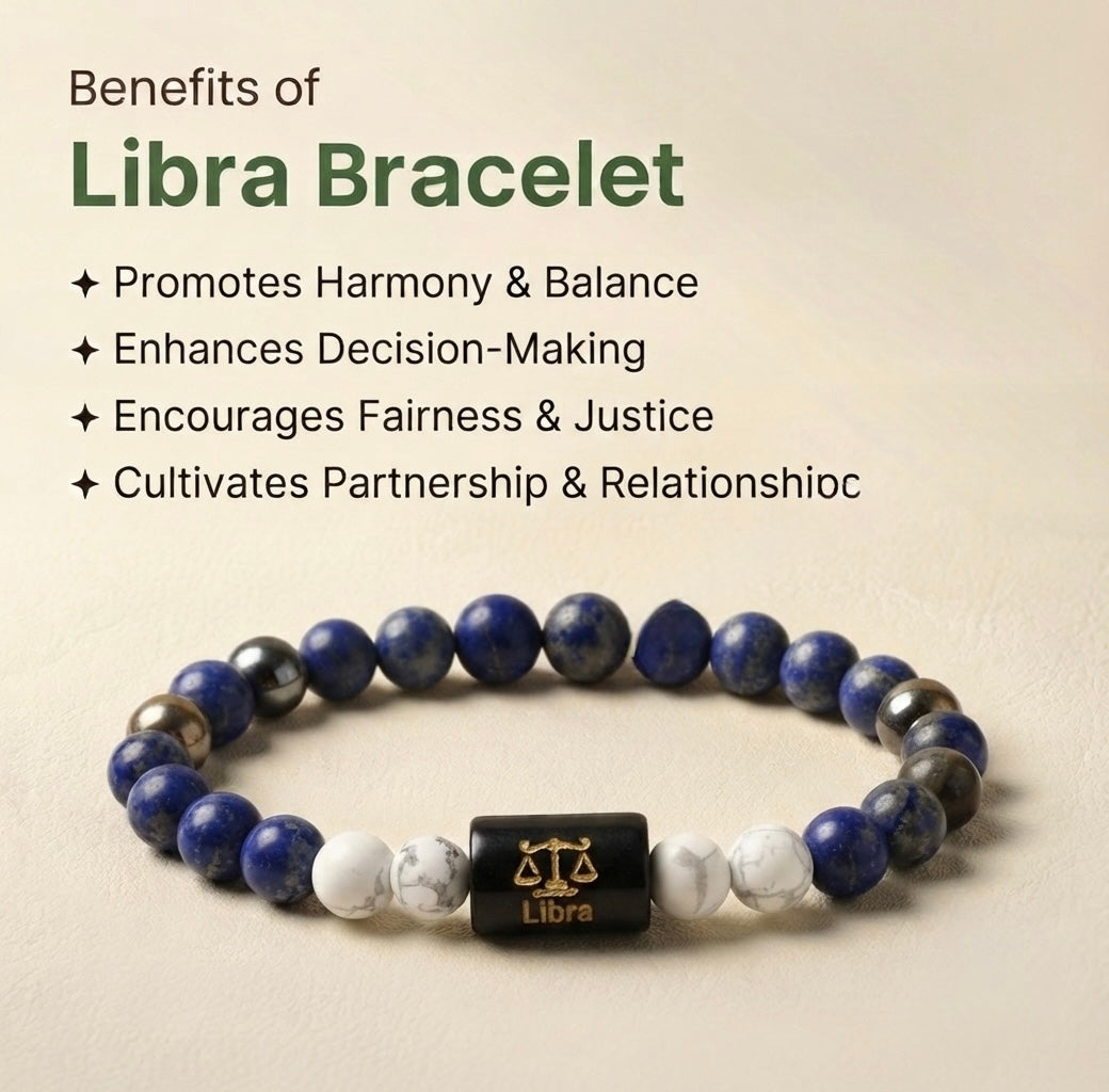 Libra/tula rashi zodiac bracelet