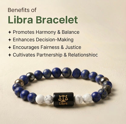 Libra/tula rashi zodiac bracelet