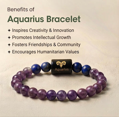 Aquarius/ kumbh rashi zodiac bracelet