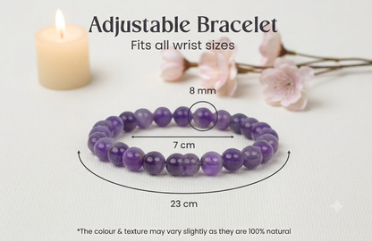 amethyst bracelet - stress relief , better sleep