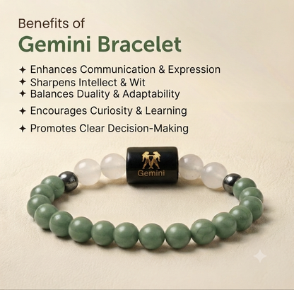 Gemini/mithun rashi zodiac bracelet