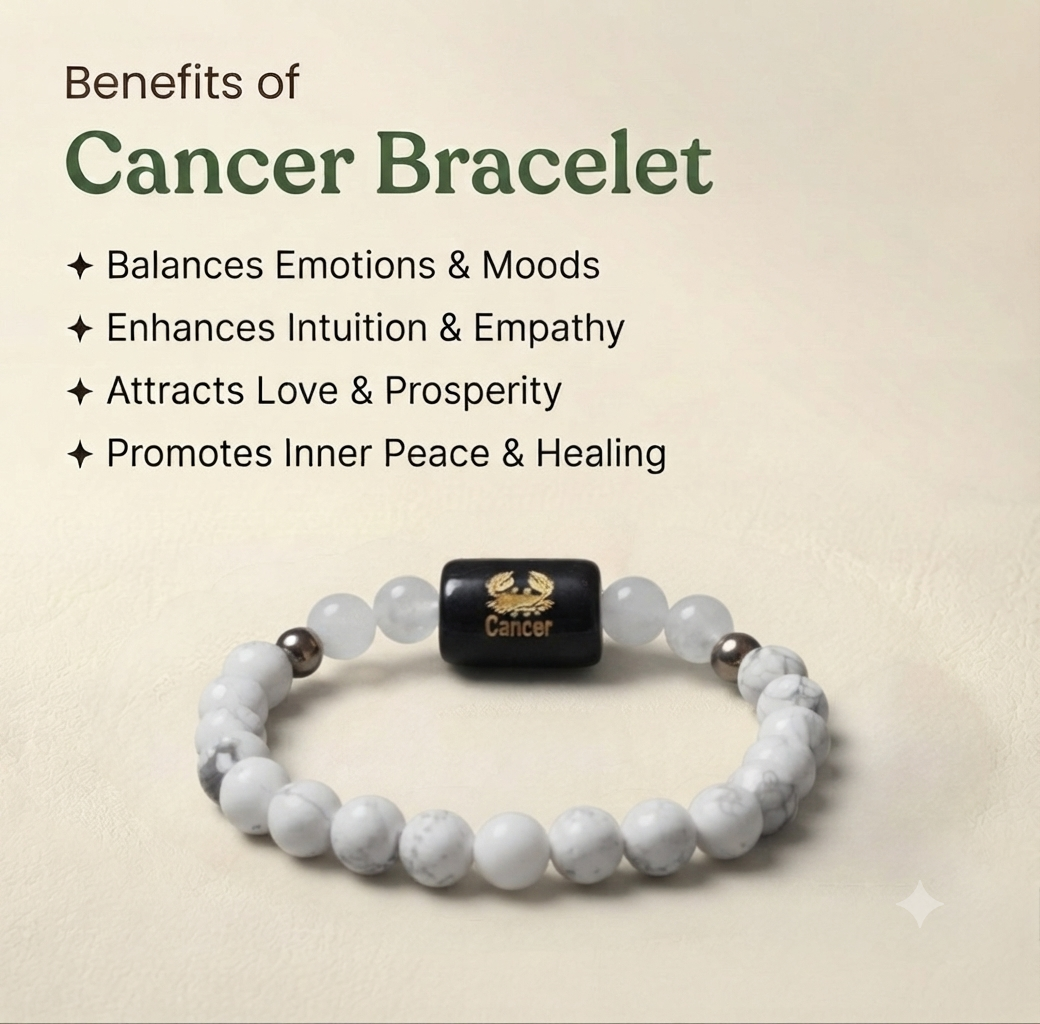 Cancer/kark rashi zodiac bracelet