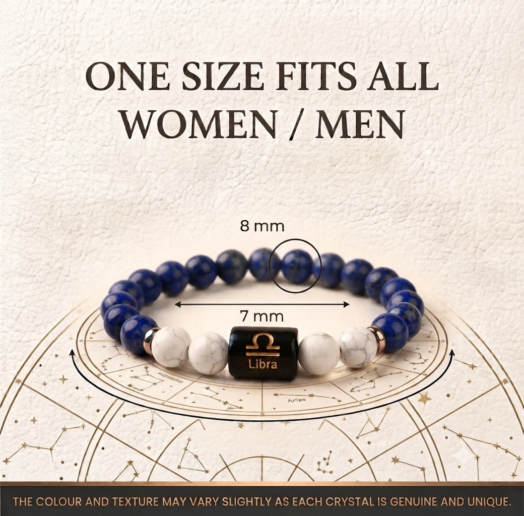 Libra/tula rashi zodiac bracelet