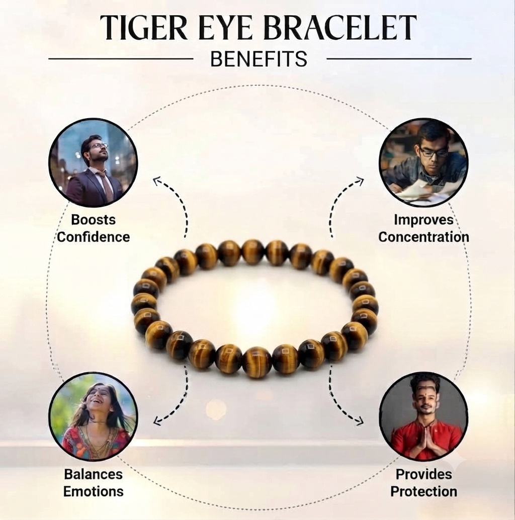 Tiger eye bracelet - confidence and success