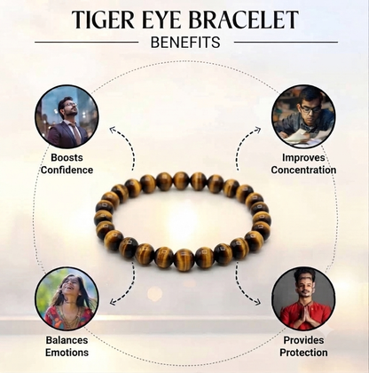 Tiger eye bracelet - confidence and success