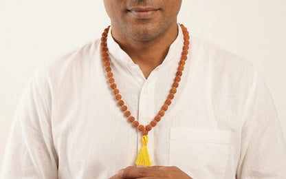 5 Mukhi Rudraksha Mala – 108 beads jap mala
