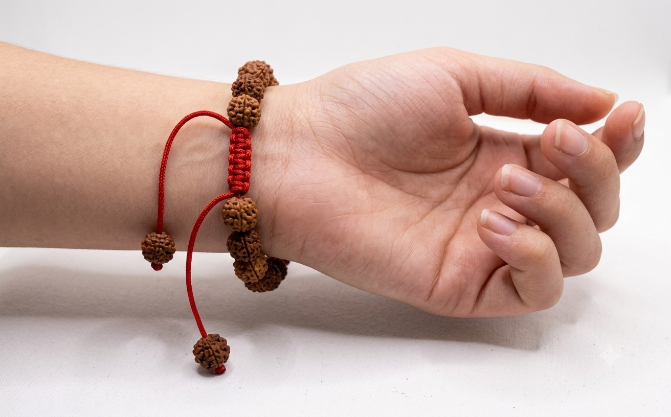 5 mukhi rudraksh bracelet adjustable